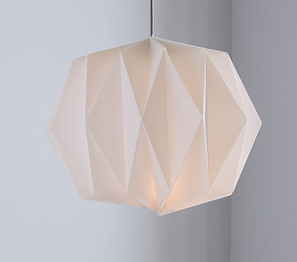 Fabric Accordion Pendant